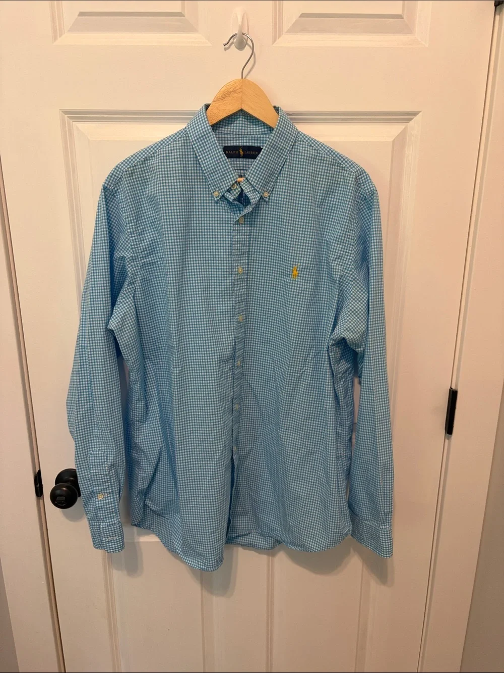 Polo by Ralph Lauren Blue Gingham Button-Down Shirt